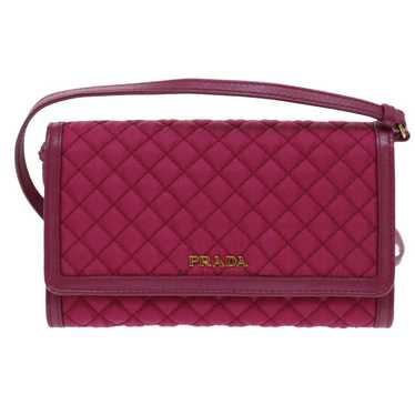 Prada Tessuto Pink Synthetic Wallet (Pre-Owned)