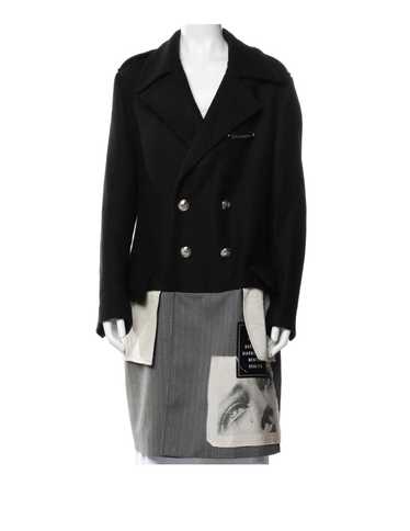 Palm Angels PALM ANGELS BLACK AND GREY PATCH COAT - image 1