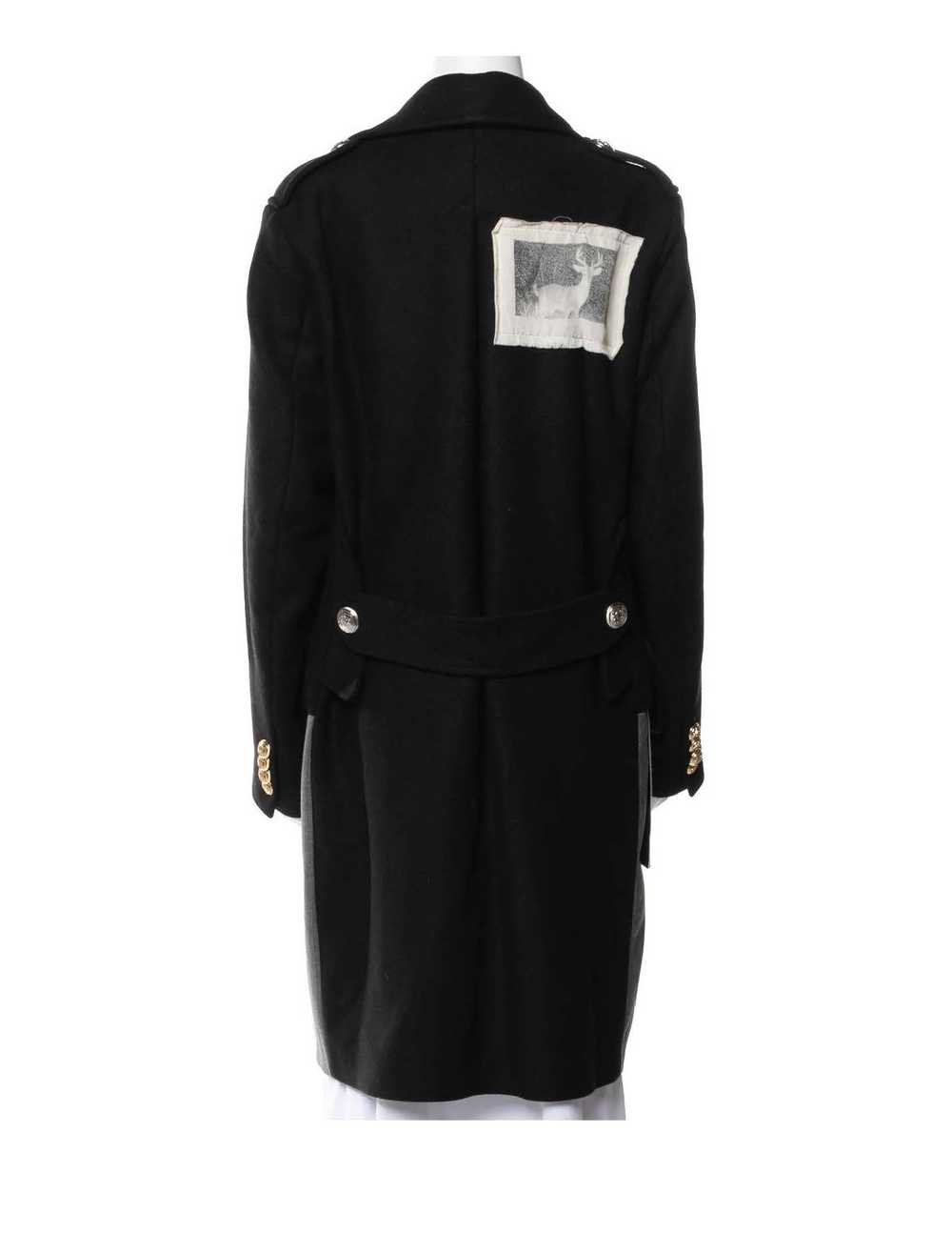 Palm Angels PALM ANGELS BLACK AND GREY PATCH COAT - image 2