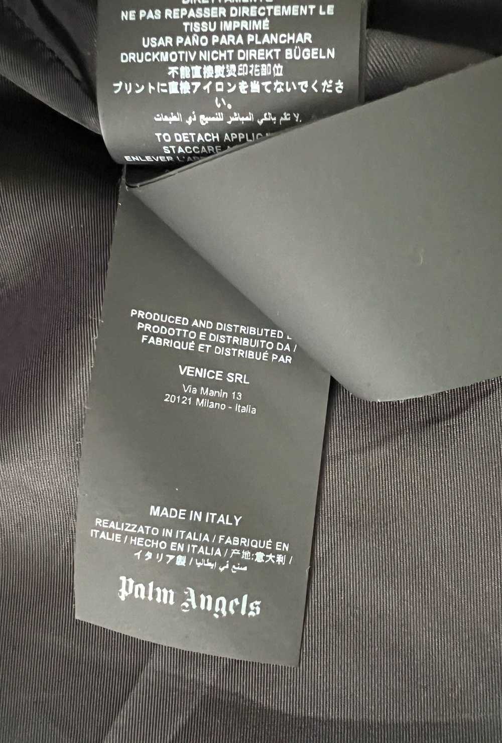 Palm Angels PALM ANGELS BLACK AND GREY PATCH COAT - image 8