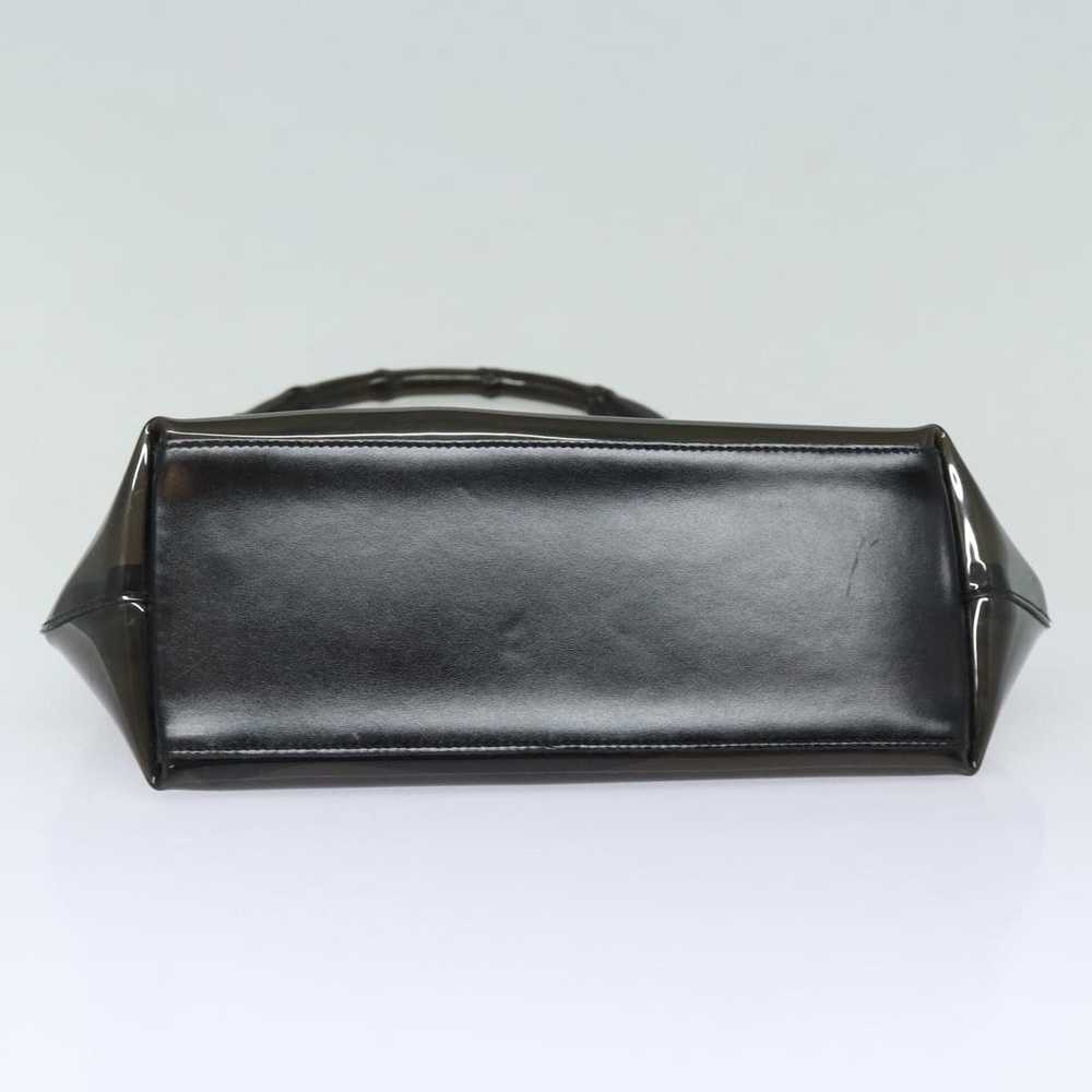 Gucci GUCCI Bamboo Hand Bag Vinyl Black 001 1880 … - image 5