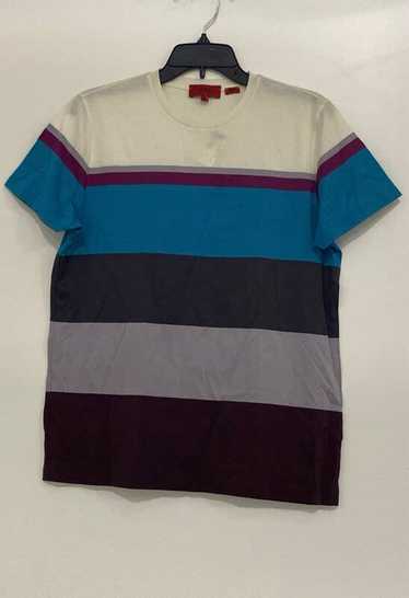 Hugo Boss Multicolor Striped T-Shirt - Size Medium