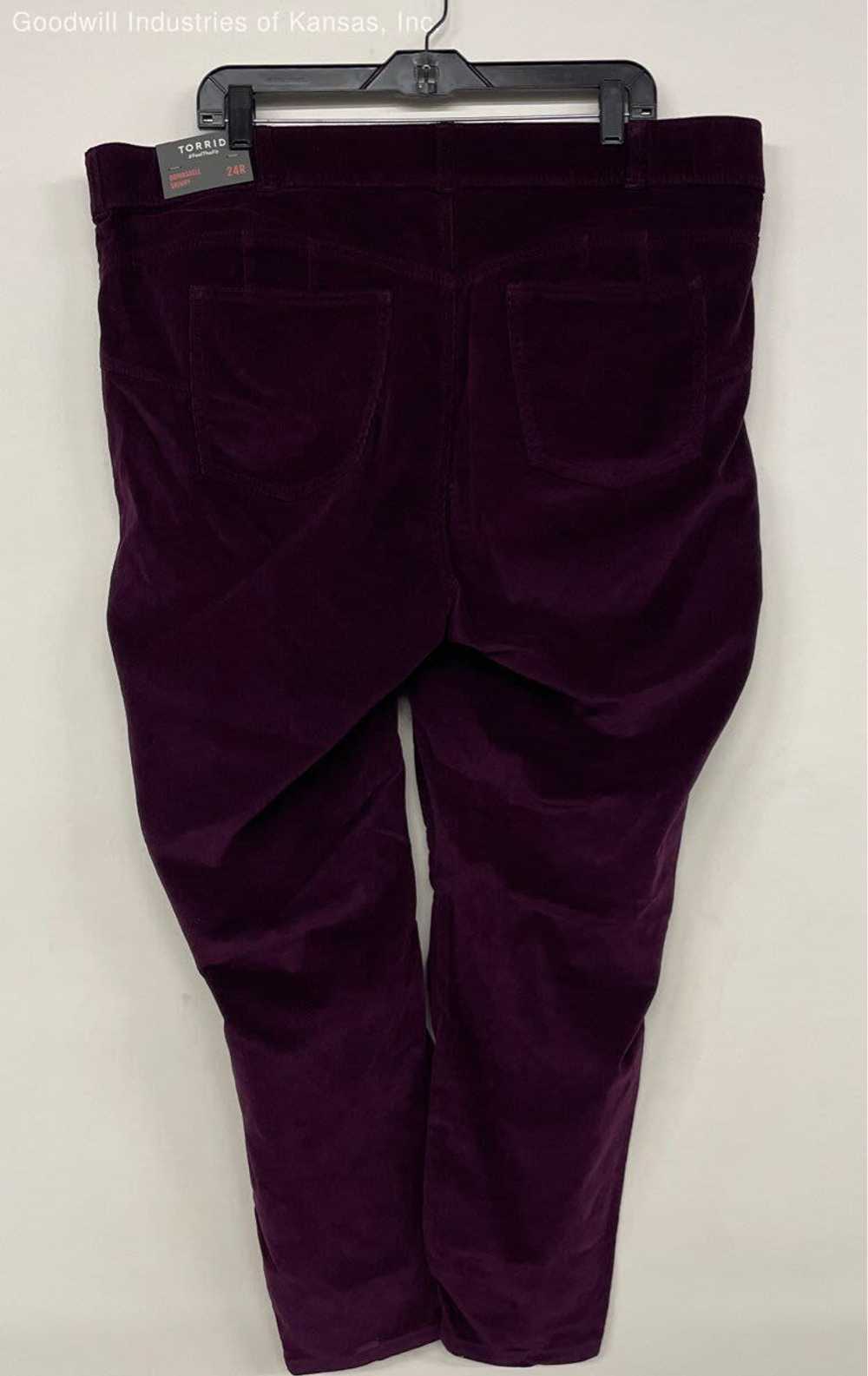 Torrid Purple Corduroy Corduroy Pants - Size 24R - image 2