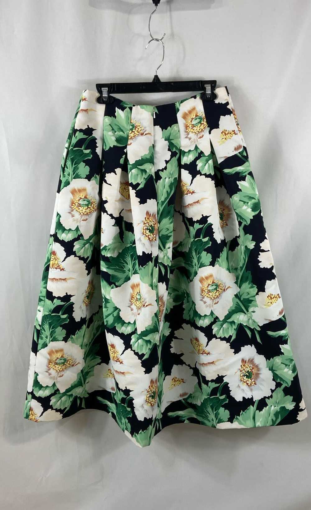 Oscar de la Renta Multicolor Floral Skirt - Size 8 - image 2