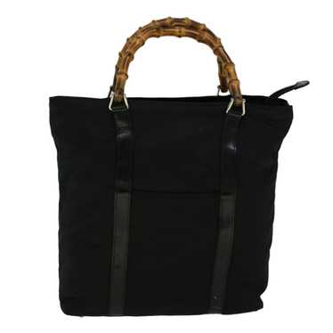 Gucci Bamboo Black Synthetic Handbag (Pre-Owned) - image 1