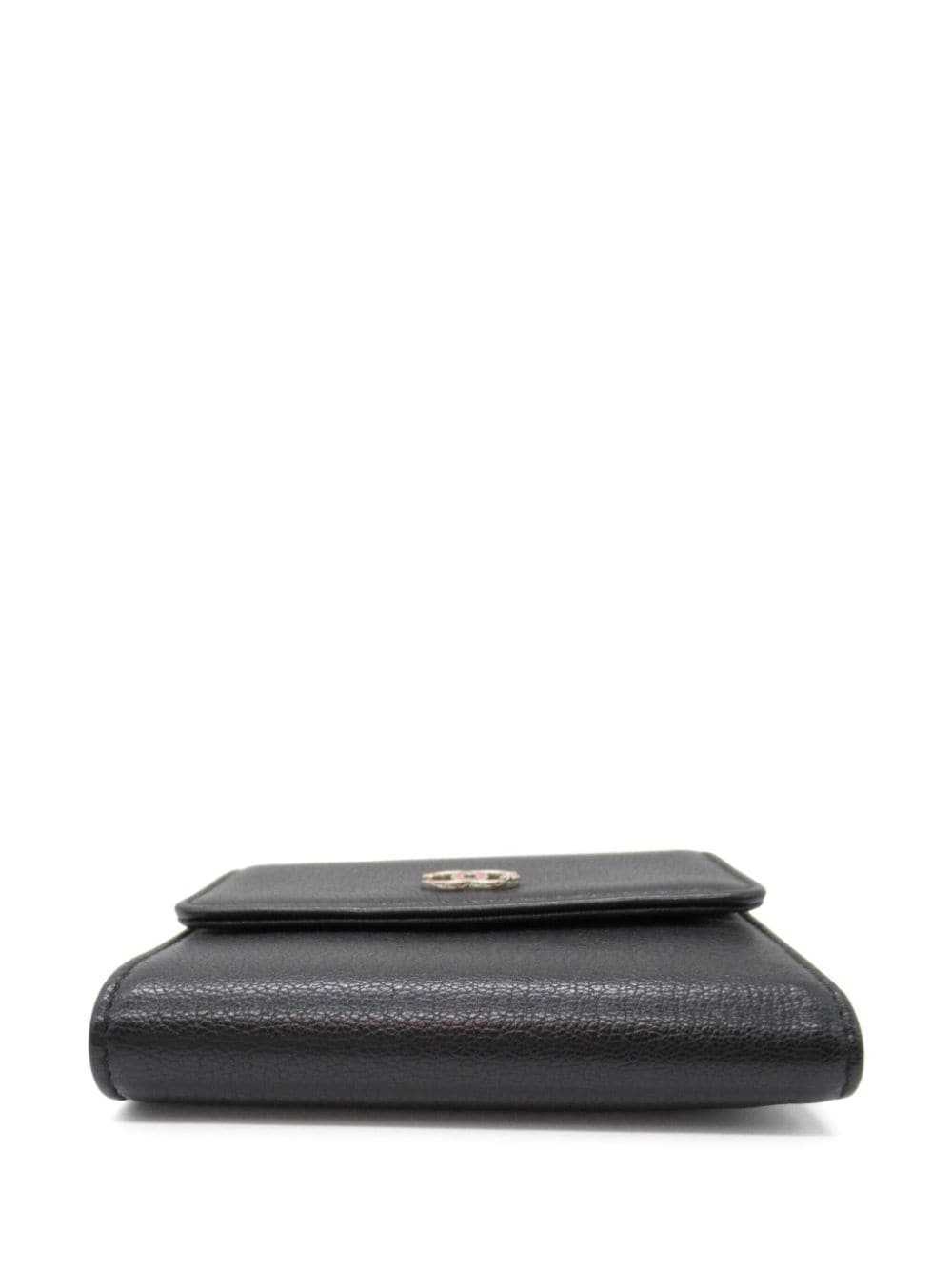 CHANEL Pre-Owned 2018 tri-fold leather wallet - B… - image 4