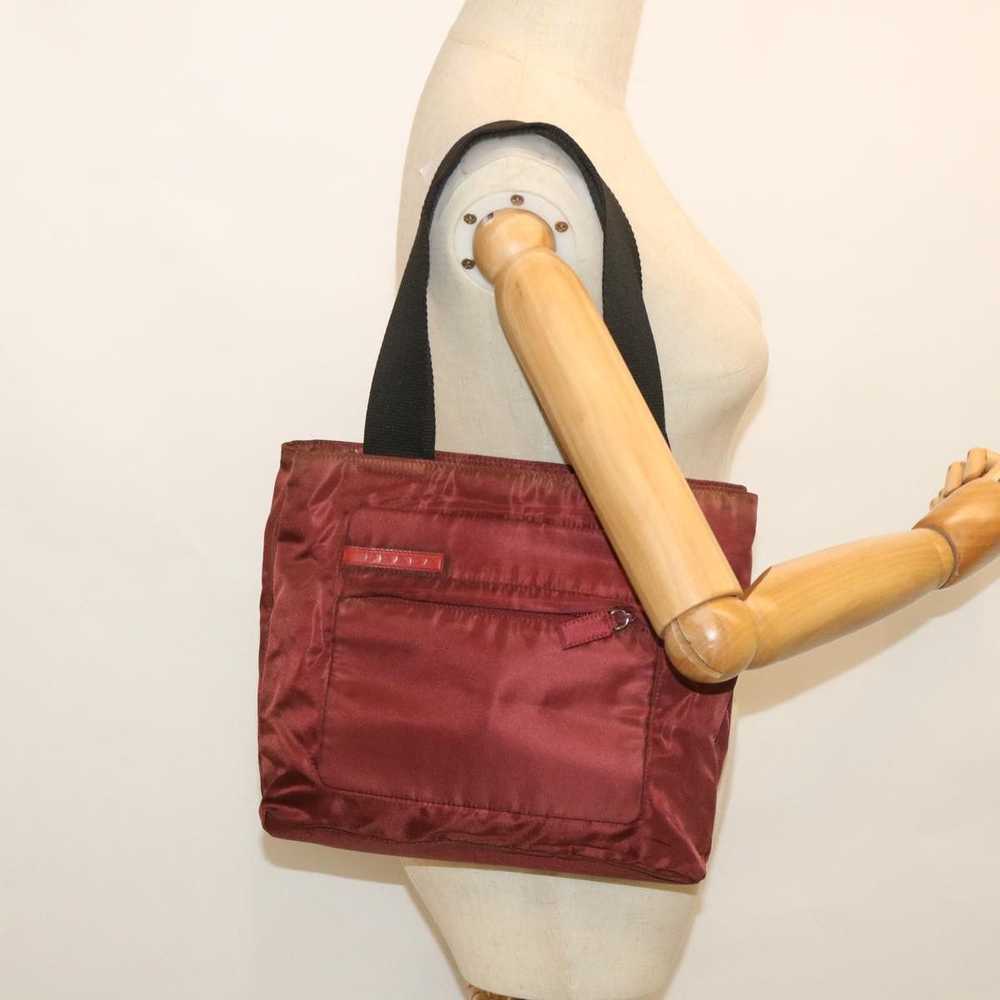 Prada Tessuto Red Synthetic Handbag (Pre-Owned) - image 7