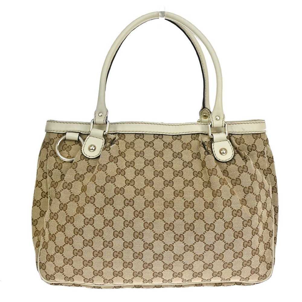 Gucci Gg Canvas Beige Canvas Shoulder Bag (Pre-Ow… - image 1