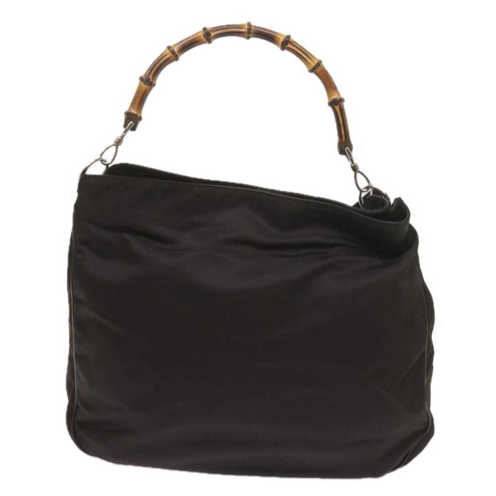 Gucci Bamboo Black Synthetic Shoulder Bag (Pre-Ow… - image 1