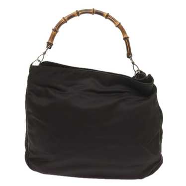 Gucci Bamboo Black Synthetic Shoulder Bag (Pre-Ow… - image 1