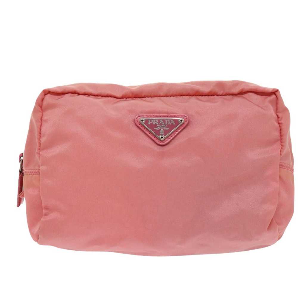 Prada Tessuto Pink Synthetic Clutch Bag (Pre-Owne… - image 1