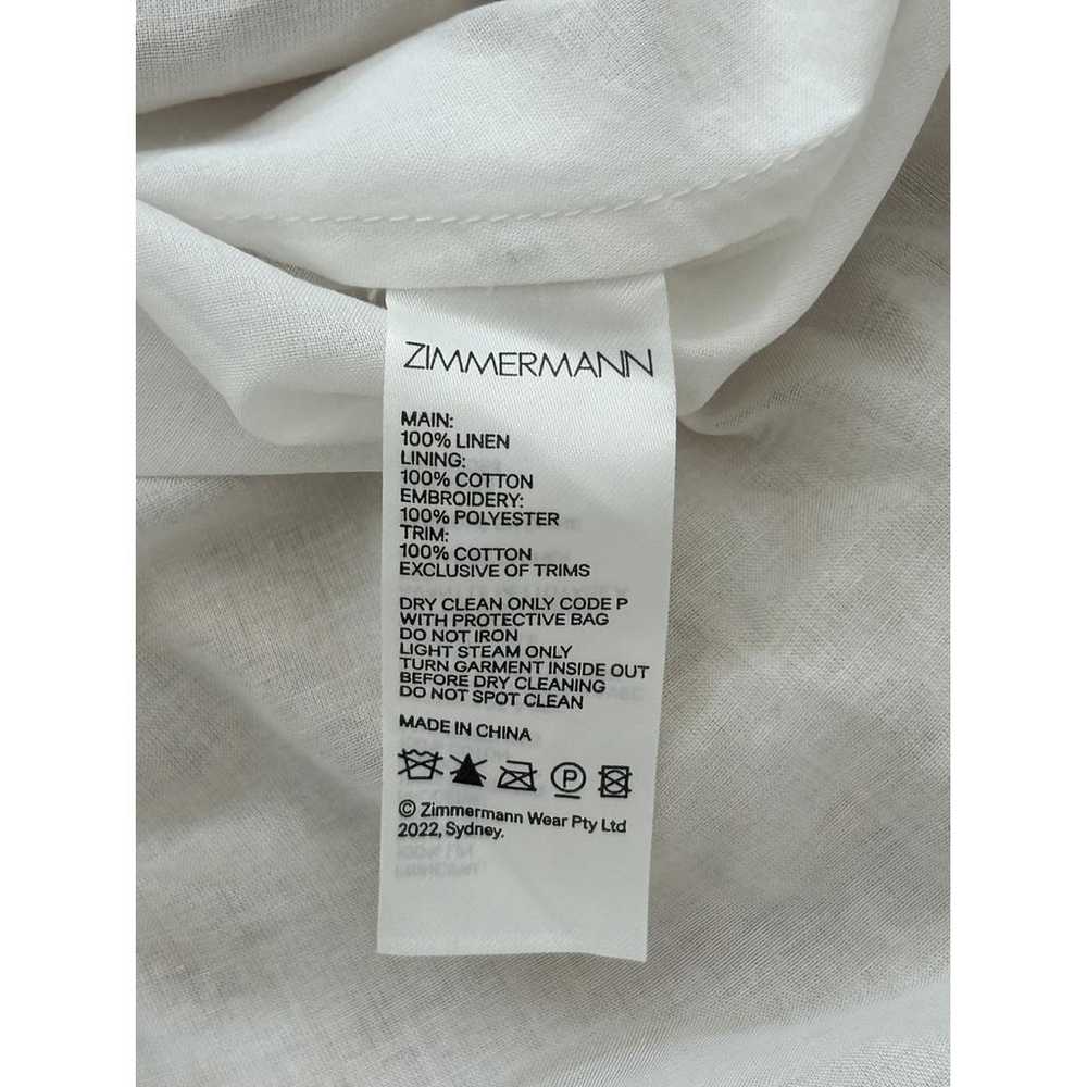 Zimmermann Aliane linen mid-length dress - image 8