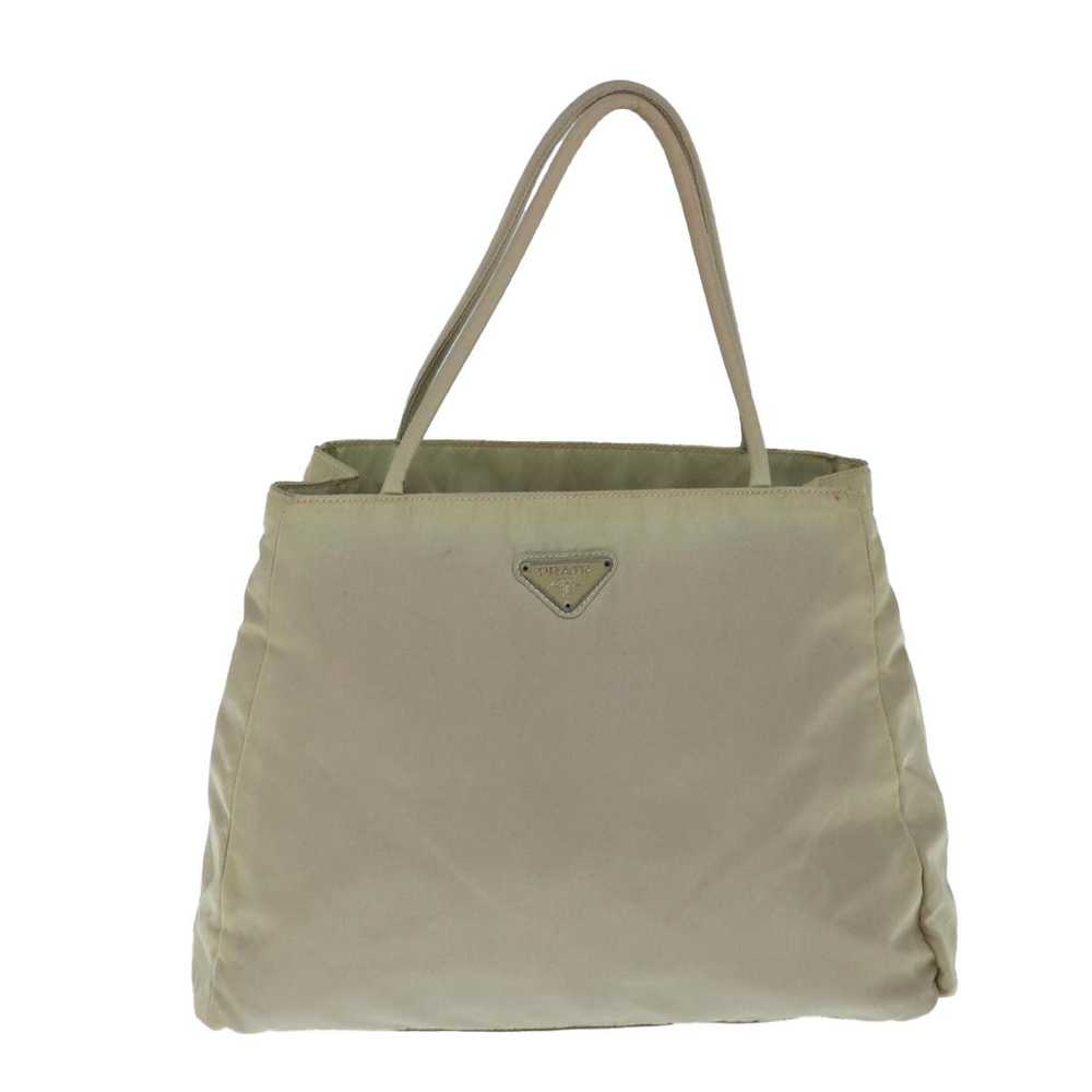 Prada Tessuto Beige Synthetic Handbag (Pre-Owned) - image 1