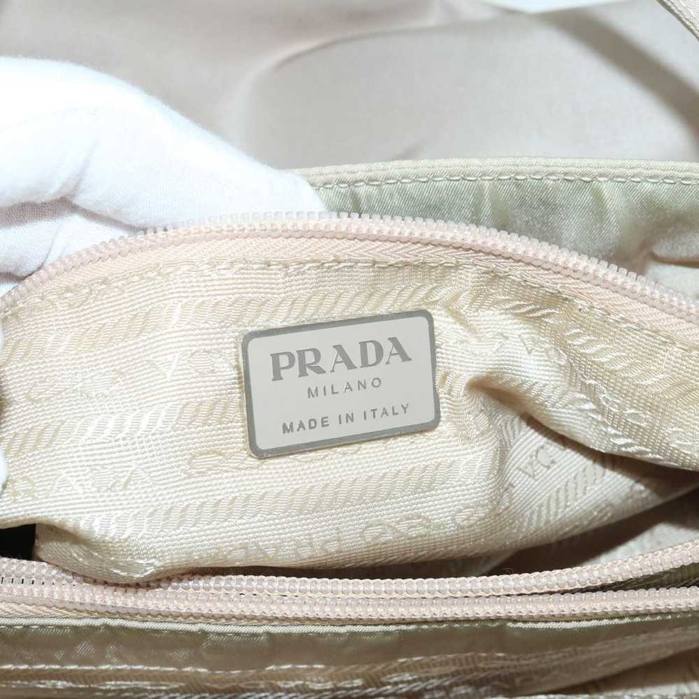 Prada Tessuto Beige Synthetic Handbag (Pre-Owned) - image 8