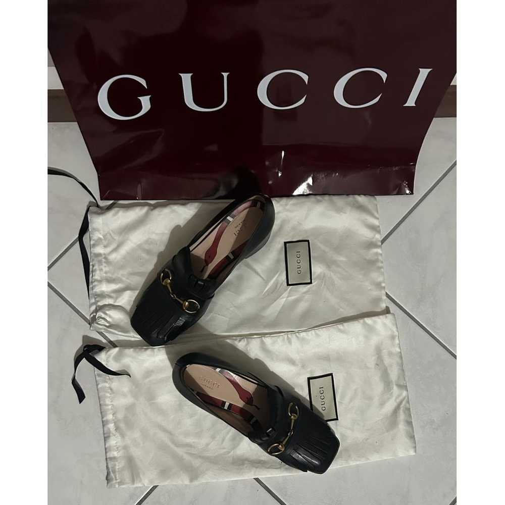 Gucci Peyton leather flats - image 2