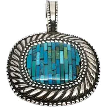 Carolyn Pollack Sterling Silver Turquoise Inlaid … - image 1