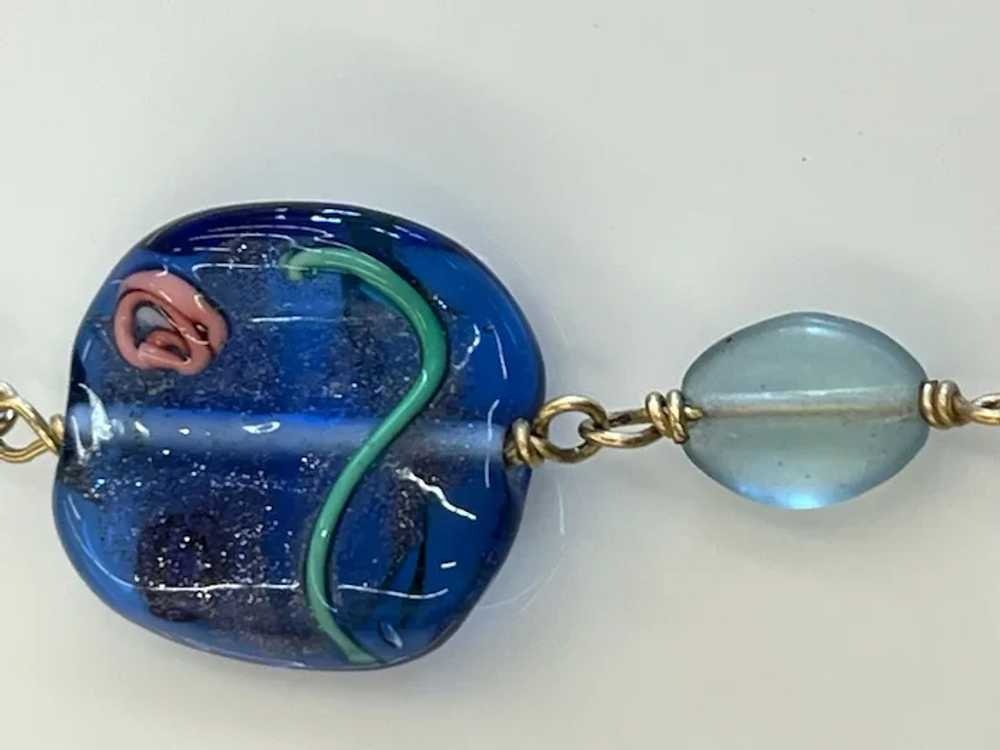 Vintage MURANO Glass Bead Necklace - image 2