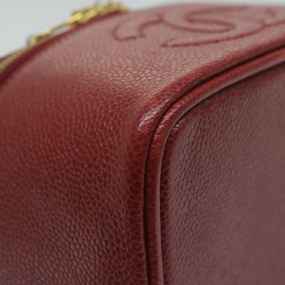 Chanel Vanity Red Leather Clutch Bag (Pre-Owned) - image 11