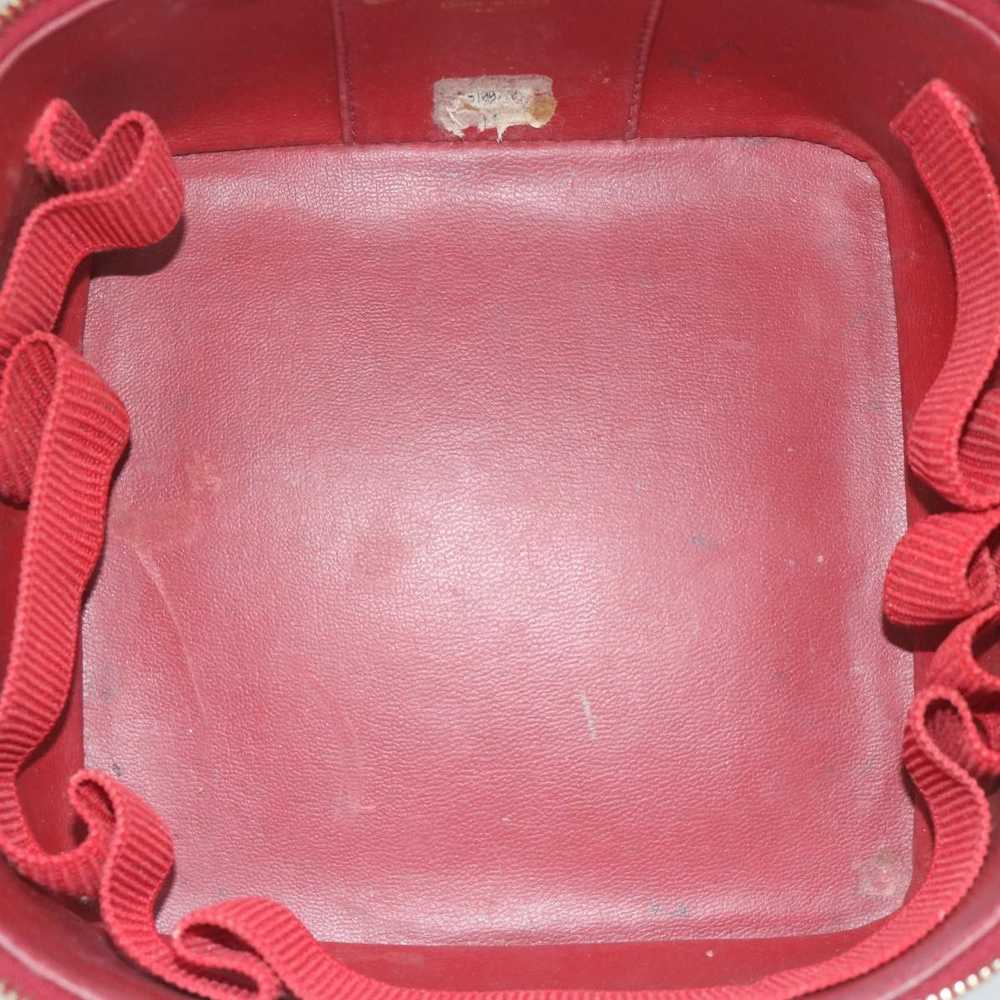 Chanel Vanity Red Leather Clutch Bag (Pre-Owned) - image 5