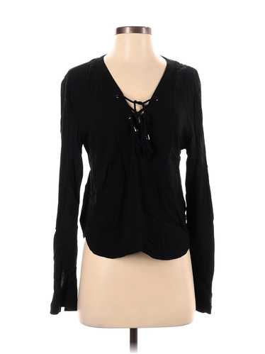 Rails Women Black Long Sleeve Top S