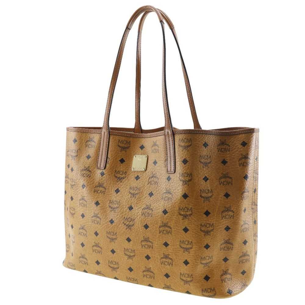 MCM Visetos Brown Canvas Tote Bag (Pre-Owned) - image 7