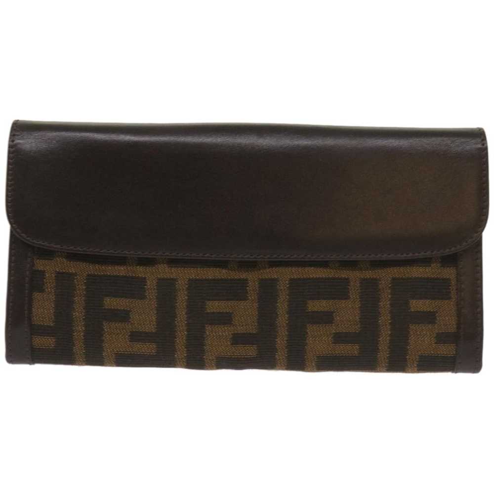 Fendi Zucca Brown Canvas Wallet (Pre-Owned) - image 1