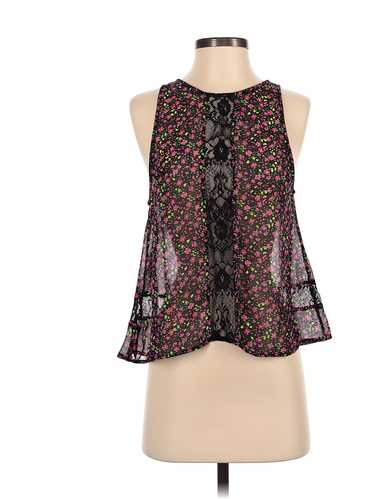 Lush Women Black Sleeveless Blouse S