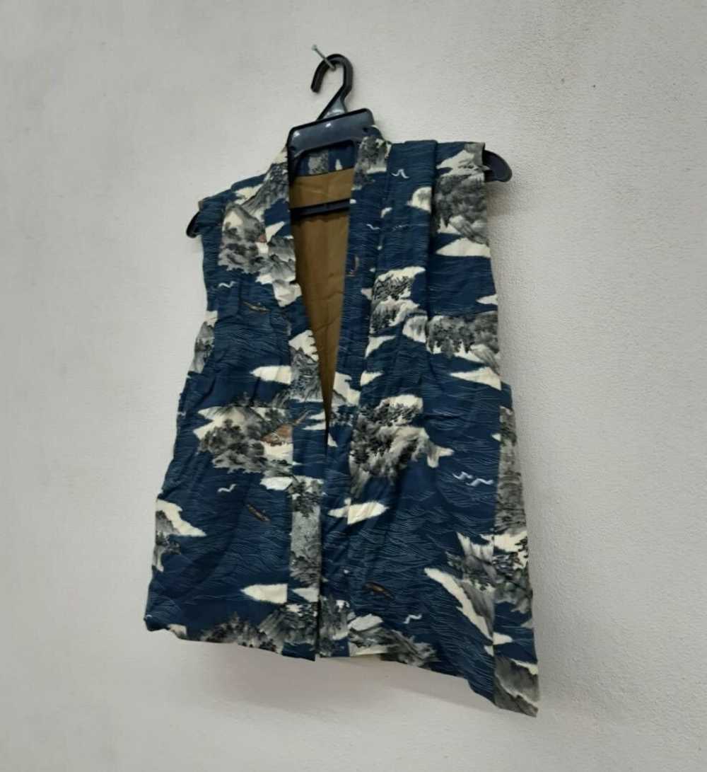 Japanese Brand Vintage Art Japanese Vest Design K… - image 3