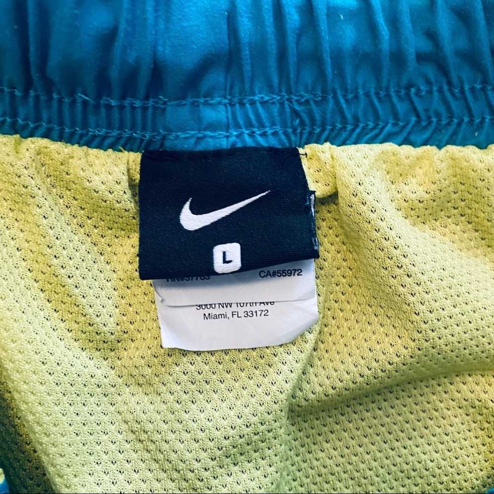 Nike Nike teal blue swim trunks - image 3