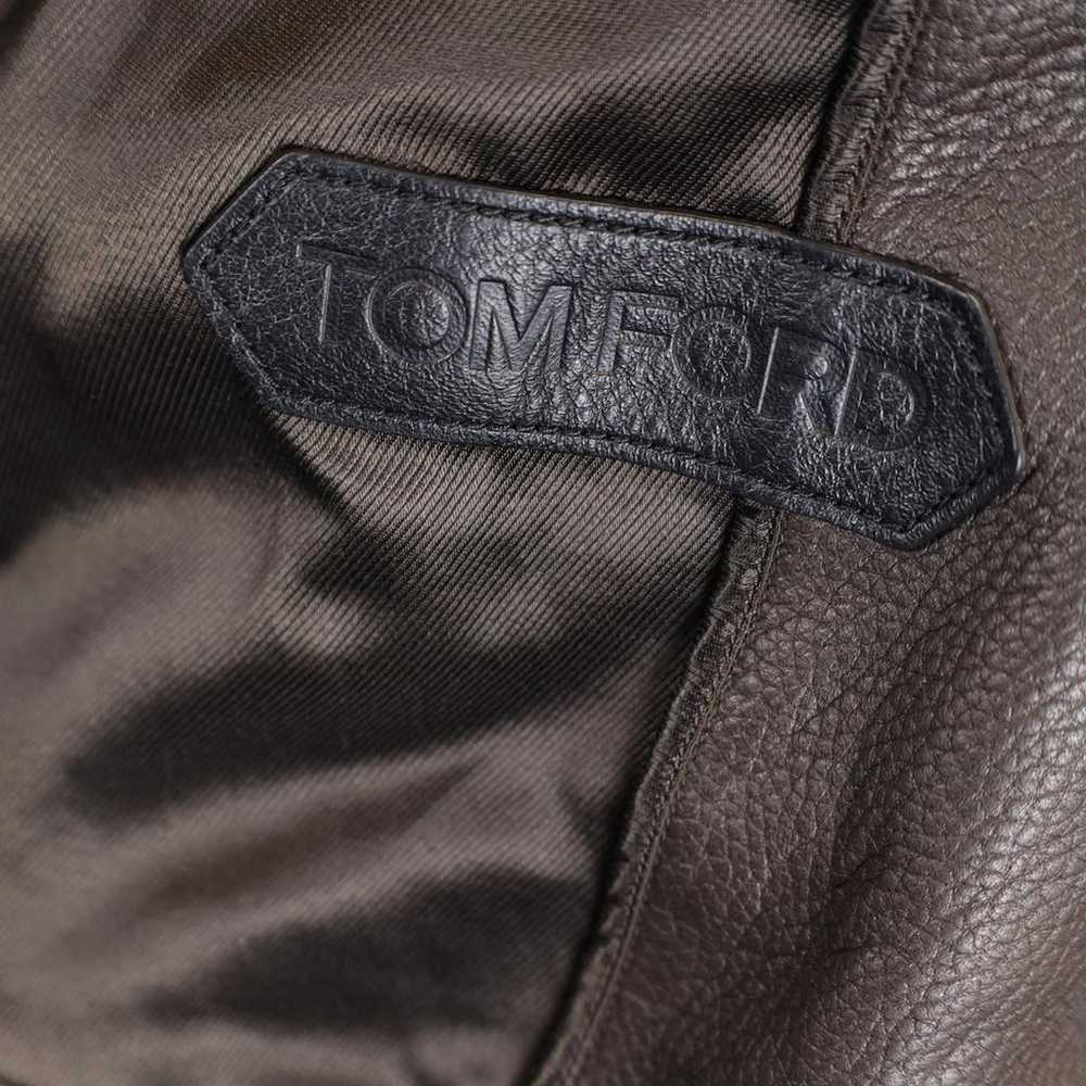 Tom Ford Leather biker jacket - image 3