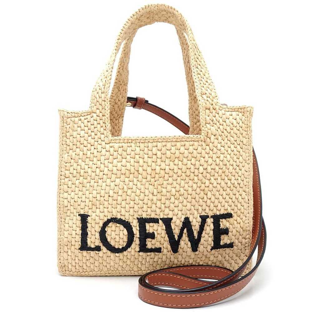 Loewe LOEWE Font Tote A685V46X01 2-Way Bag Raffia… - image 1