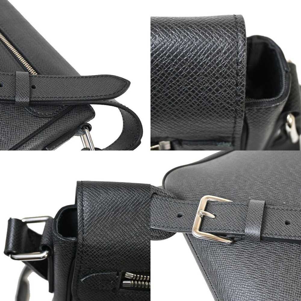 Louis Vuitton Roman Black Leather Shoulder Bag (P… - image 9