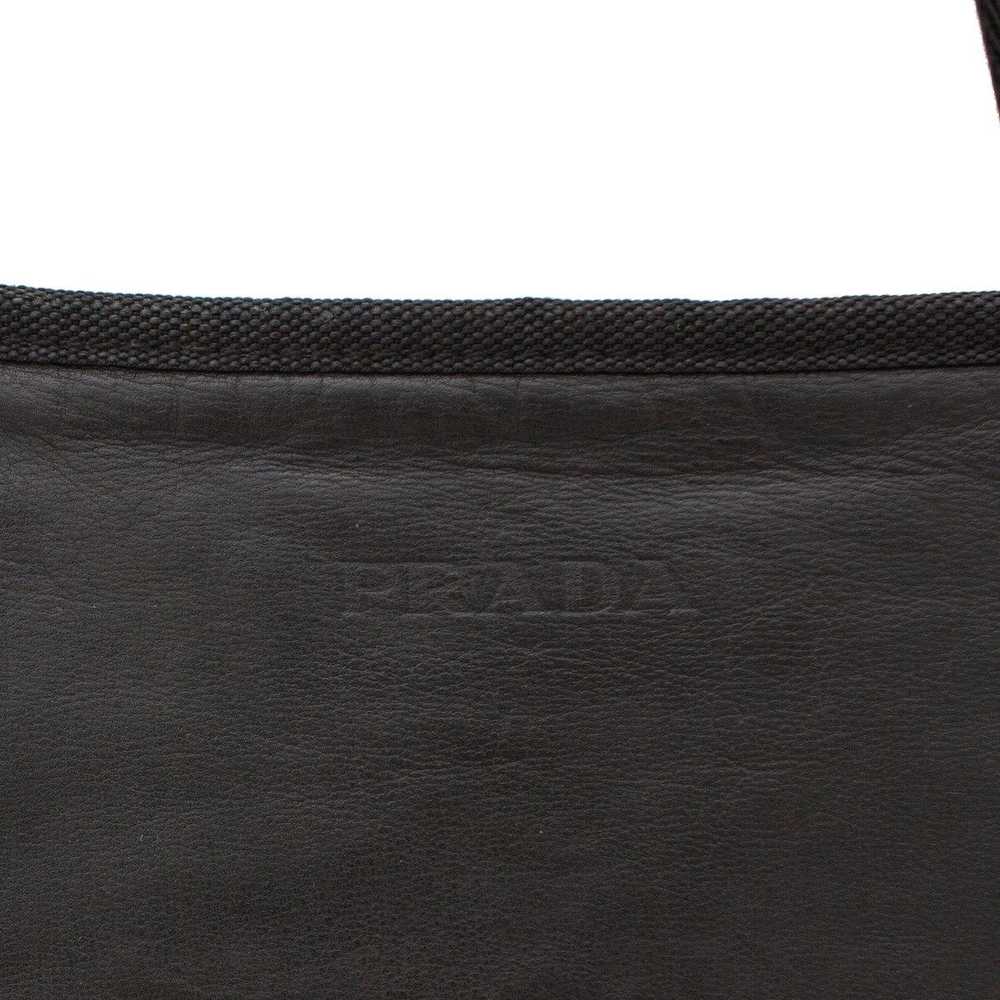 Prada Vintage PRADA Black Leather Tote Bag - image 5