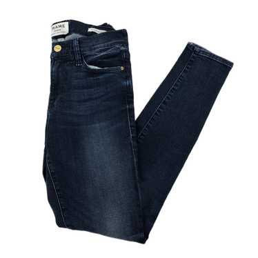 Frame Denim Blue Low-Rise Skinny Jeans | Size 27 - image 1