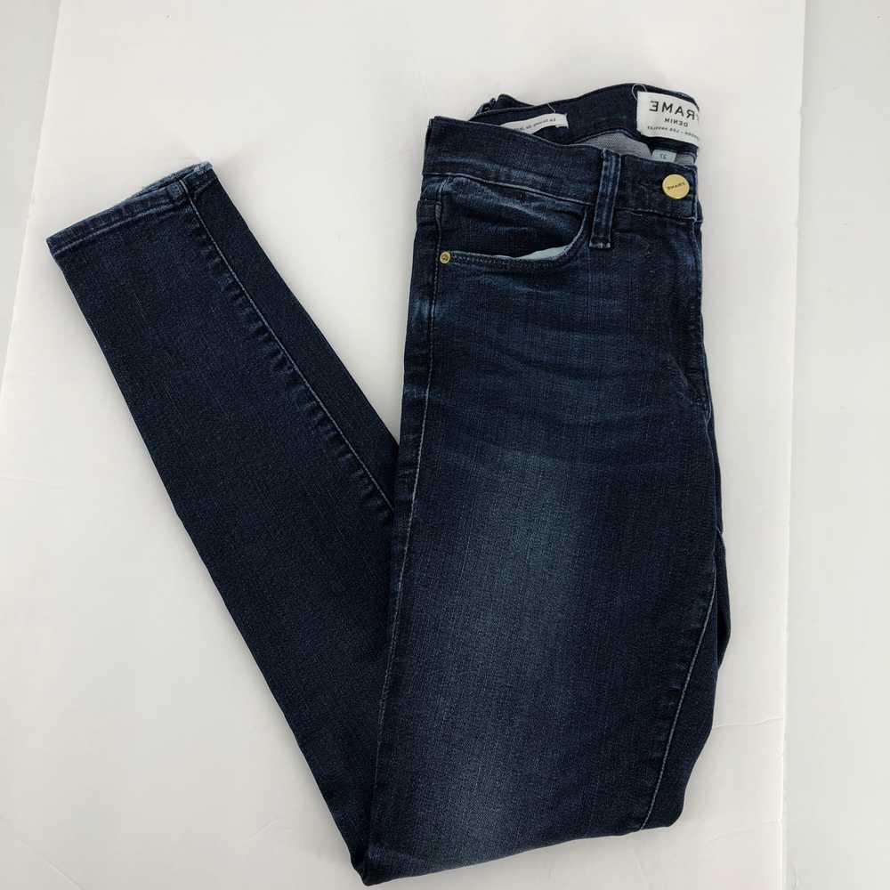 Frame Denim Blue Low-Rise Skinny Jeans | Size 27 - image 4