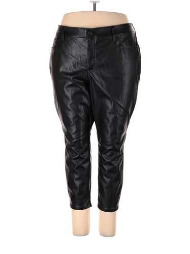 Torrid Women Black Faux Leather Pants 24 Plus