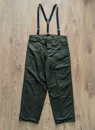 Barbour × Waxed Barbour A124 Lined Trousers Wax Ma