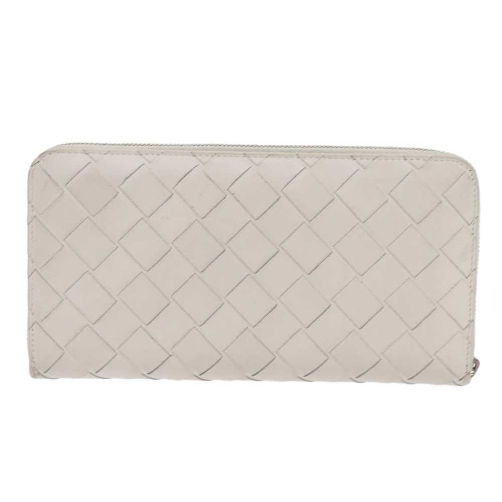 Bottega Veneta Intrecciato White Leather Wallet (… - image 2