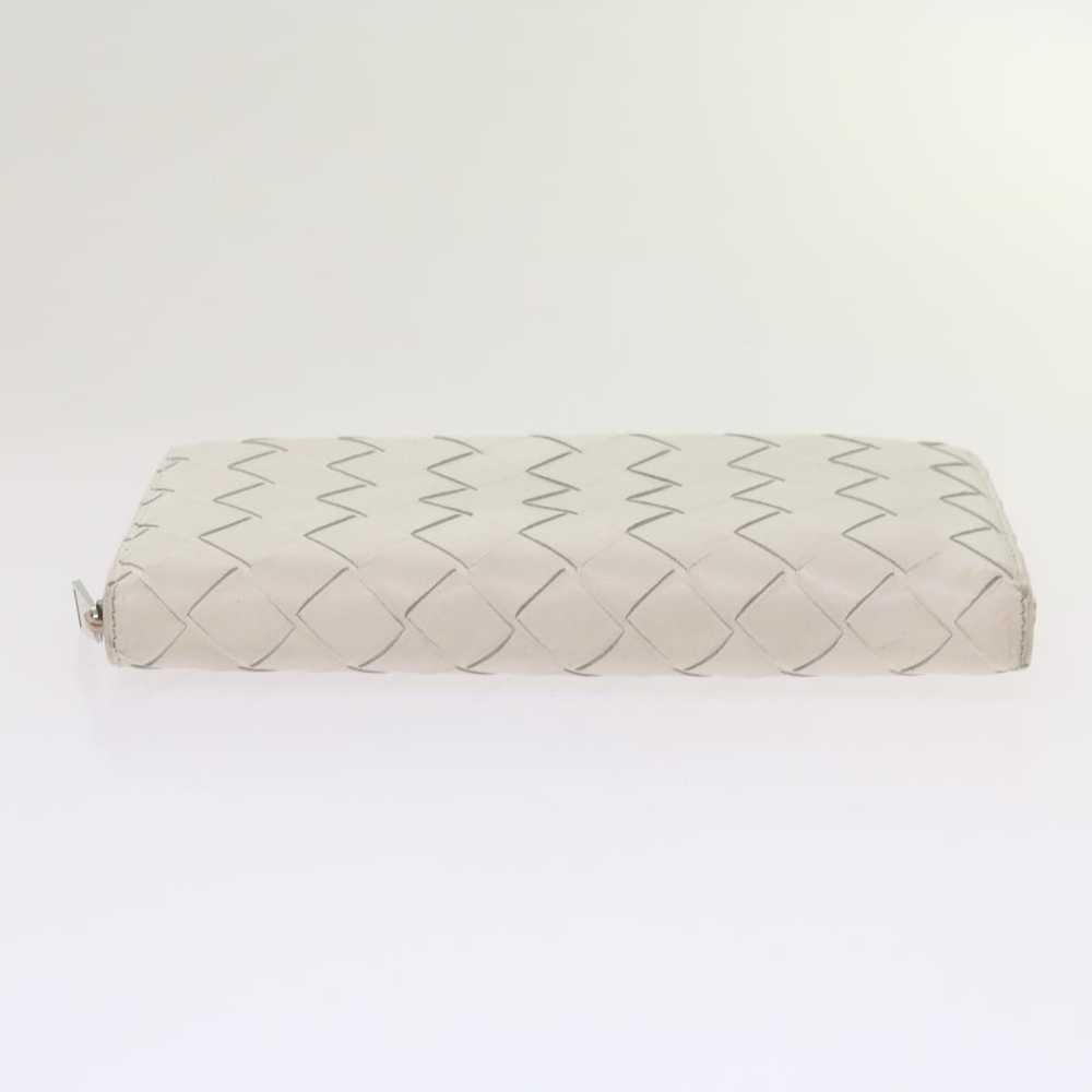 Bottega Veneta Intrecciato White Leather Wallet (… - image 4