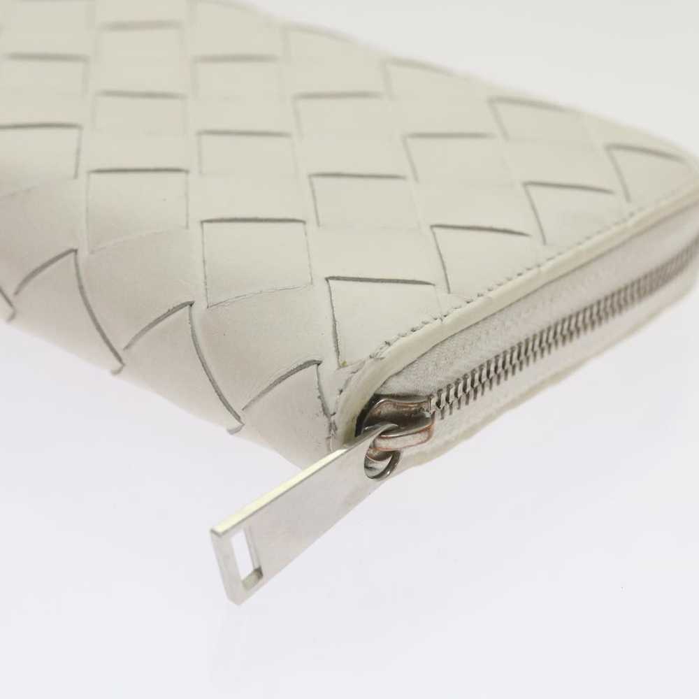 Bottega Veneta Intrecciato White Leather Wallet (… - image 9