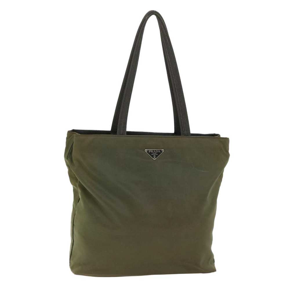 Prada Tessuto Khaki Synthetic Tote Bag (Pre-Owned) - image 1