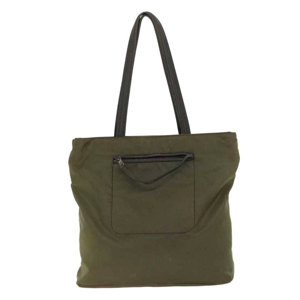 Prada Tessuto Khaki Synthetic Tote Bag (Pre-Owned) - image 2