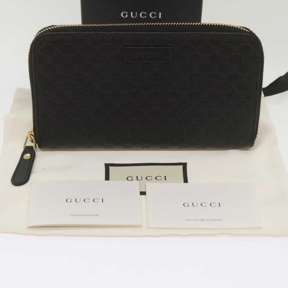 Gucci ssima Black Leather Wallet (Pre-Owned) - image 9