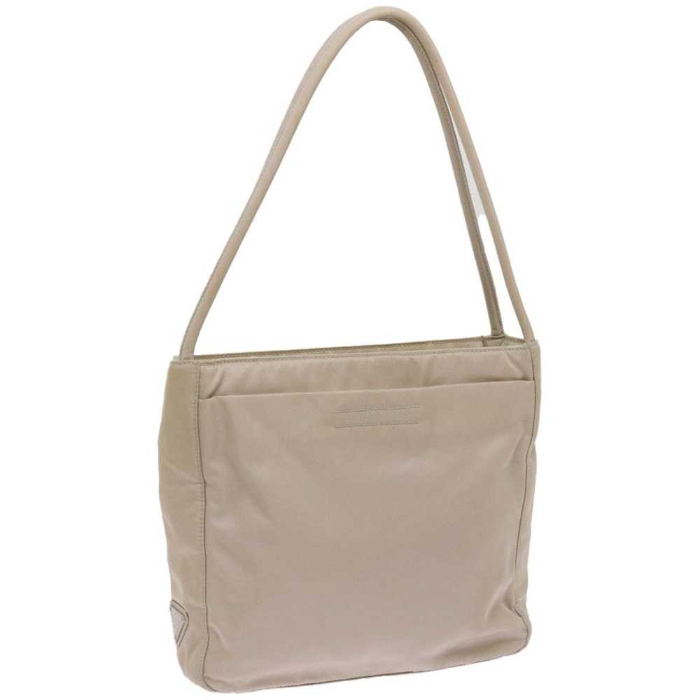 Prada Tessuto Beige Synthetic Handbag (Pre-Owned) - image 4