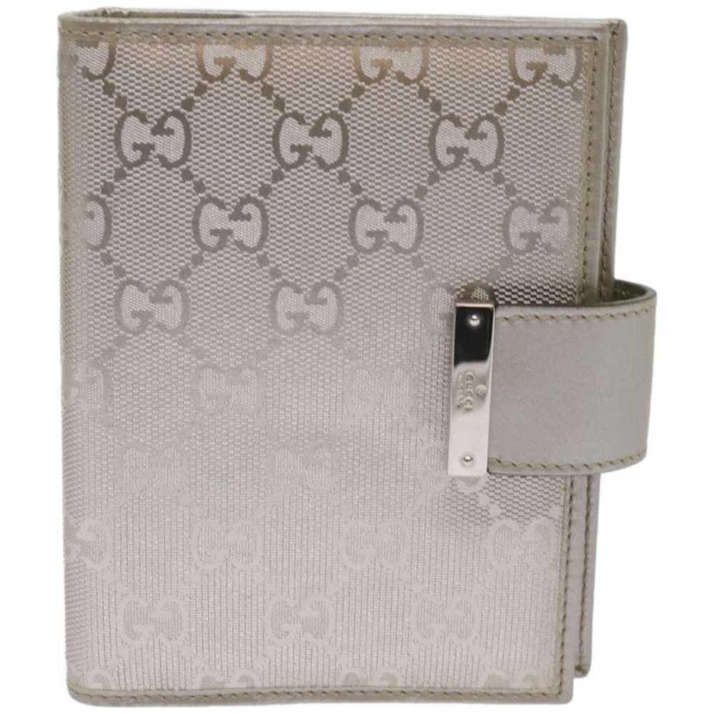 Gucci Gg Pattern Silver Canvas Wallet (Pre-Owned) - image 1