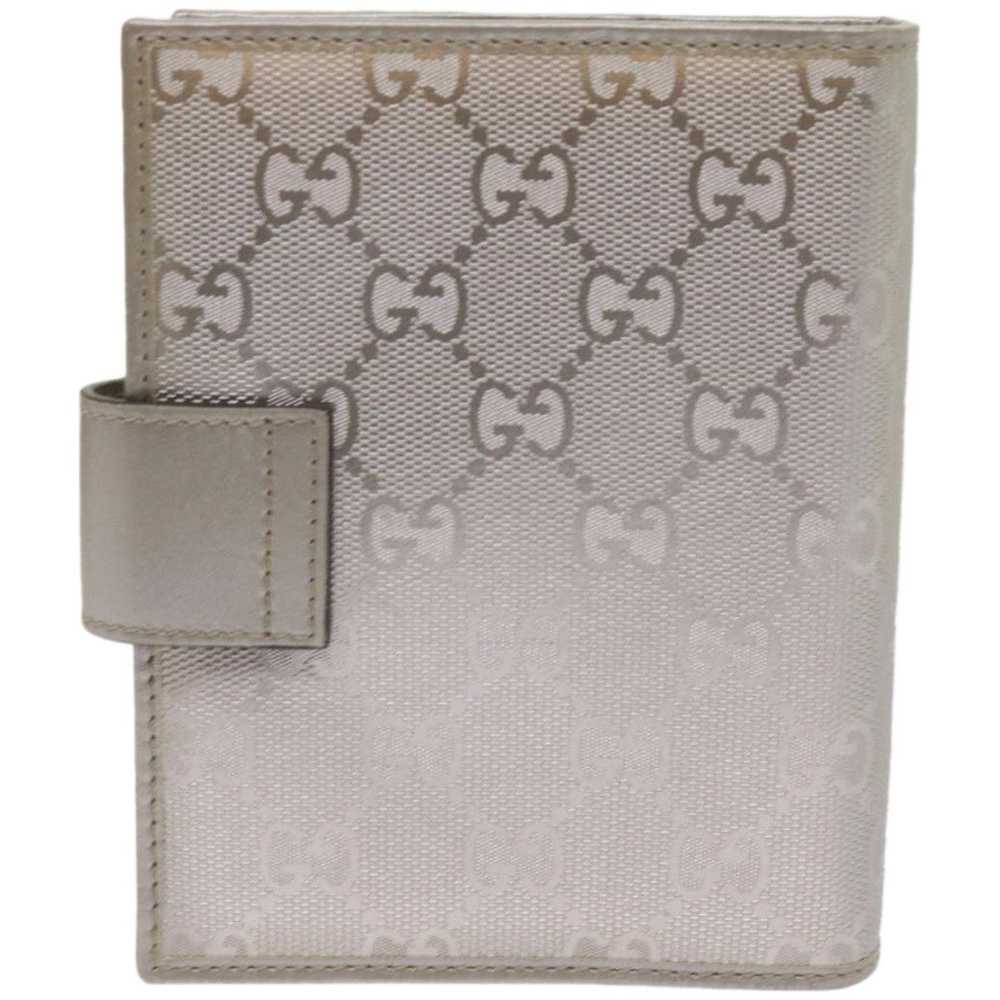 Gucci Gg Pattern Silver Canvas Wallet (Pre-Owned) - image 2