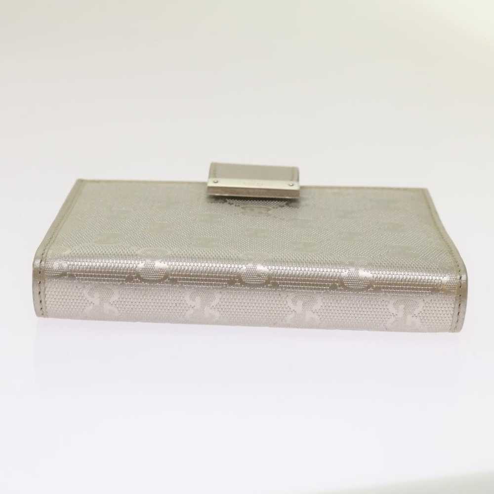 Gucci Gg Pattern Silver Canvas Wallet (Pre-Owned) - image 3