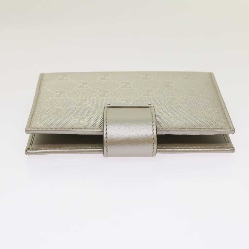 Gucci Gg Pattern Silver Canvas Wallet (Pre-Owned) - image 4