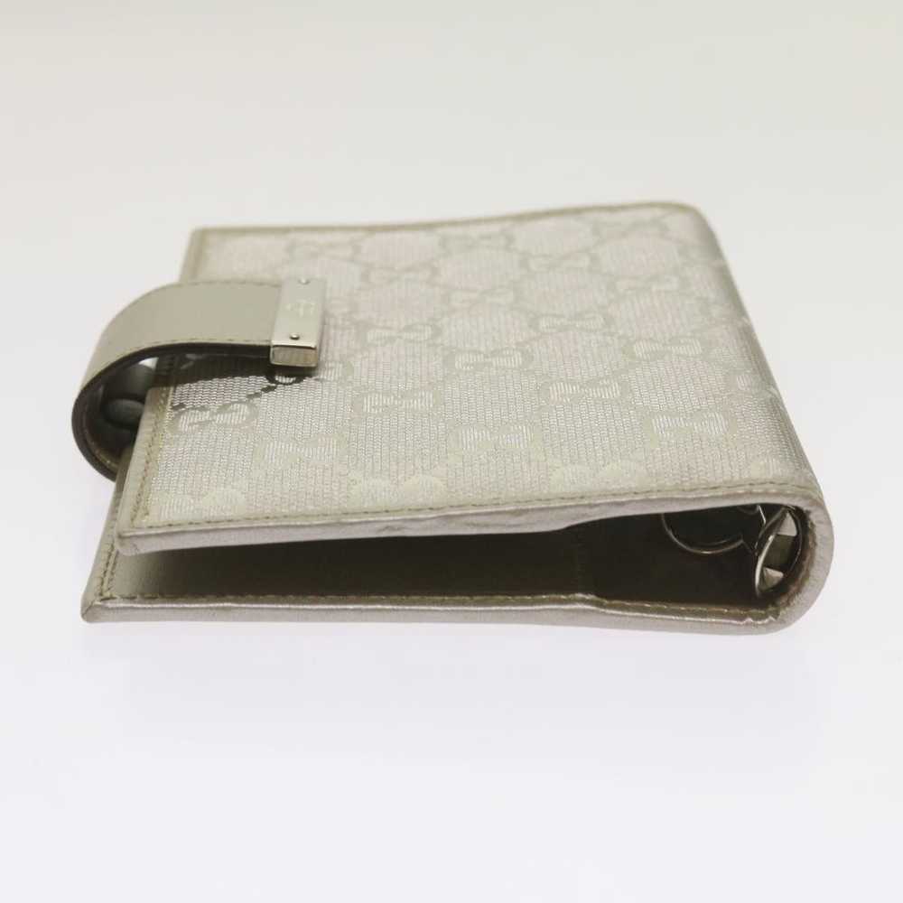 Gucci Gg Pattern Silver Canvas Wallet (Pre-Owned) - image 8