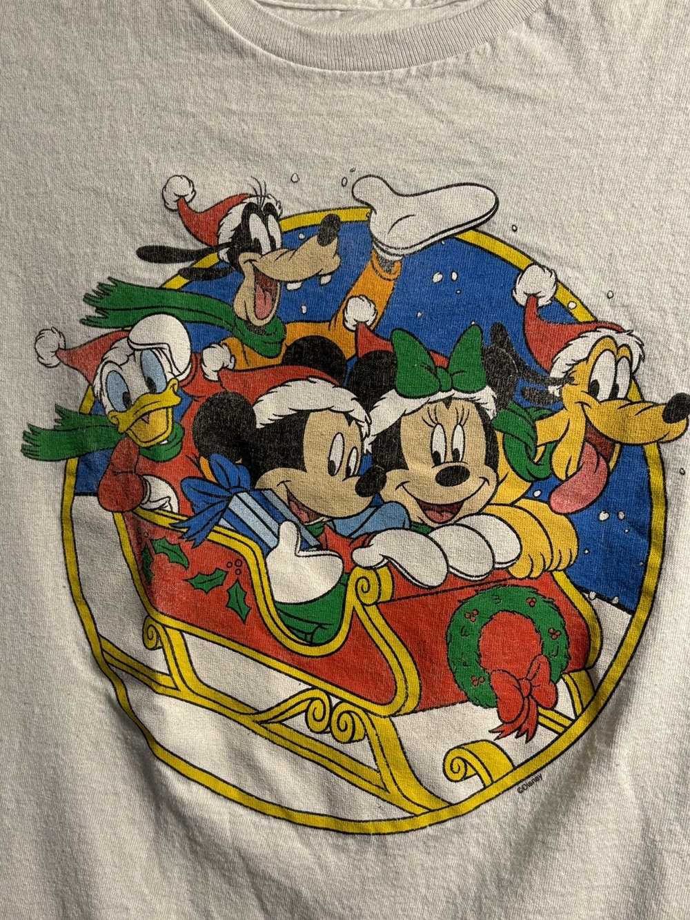 Disney × Vintage Vintage Disney x Christmas t shi… - image 2